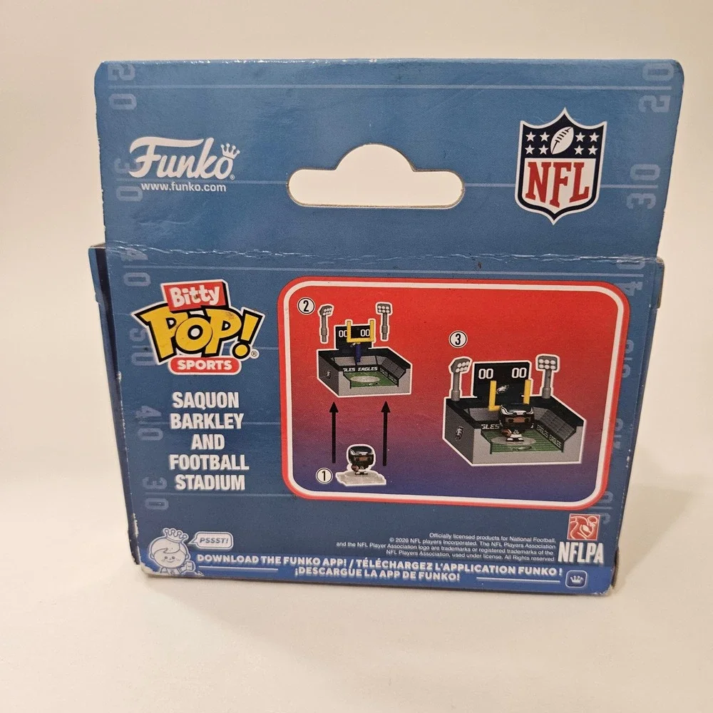 Funko Bitty Pop Sports NFL Philadelphia Eagles Saquon Barkley Football Stadium